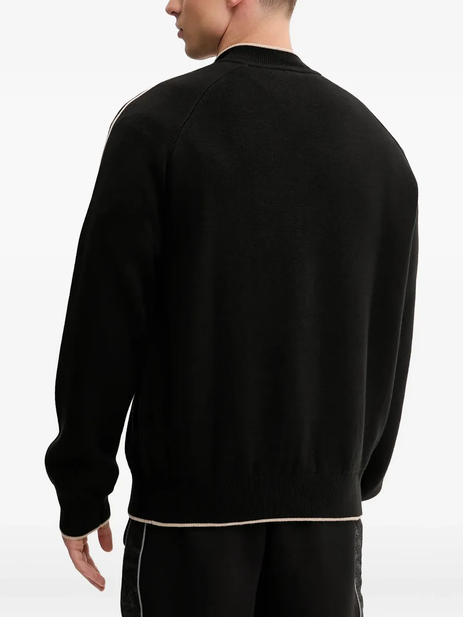 zip-up striped cardigan 5