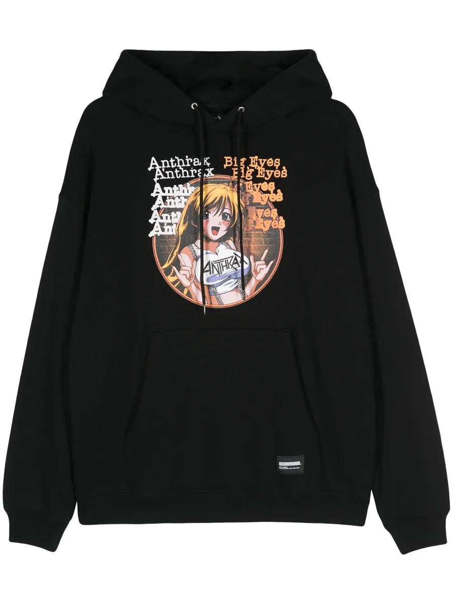 x Anthrax logo-print hoodie 1