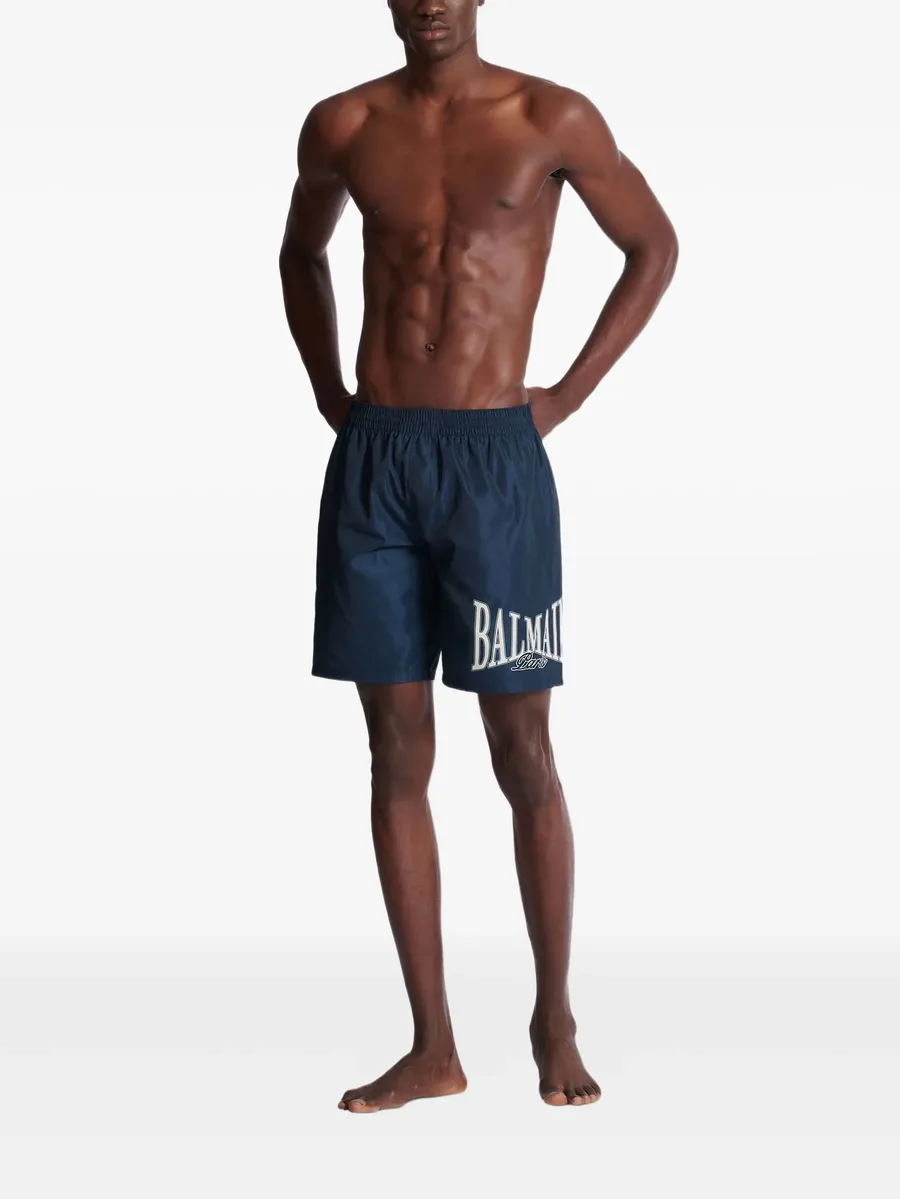 College-logo swim shorts 7