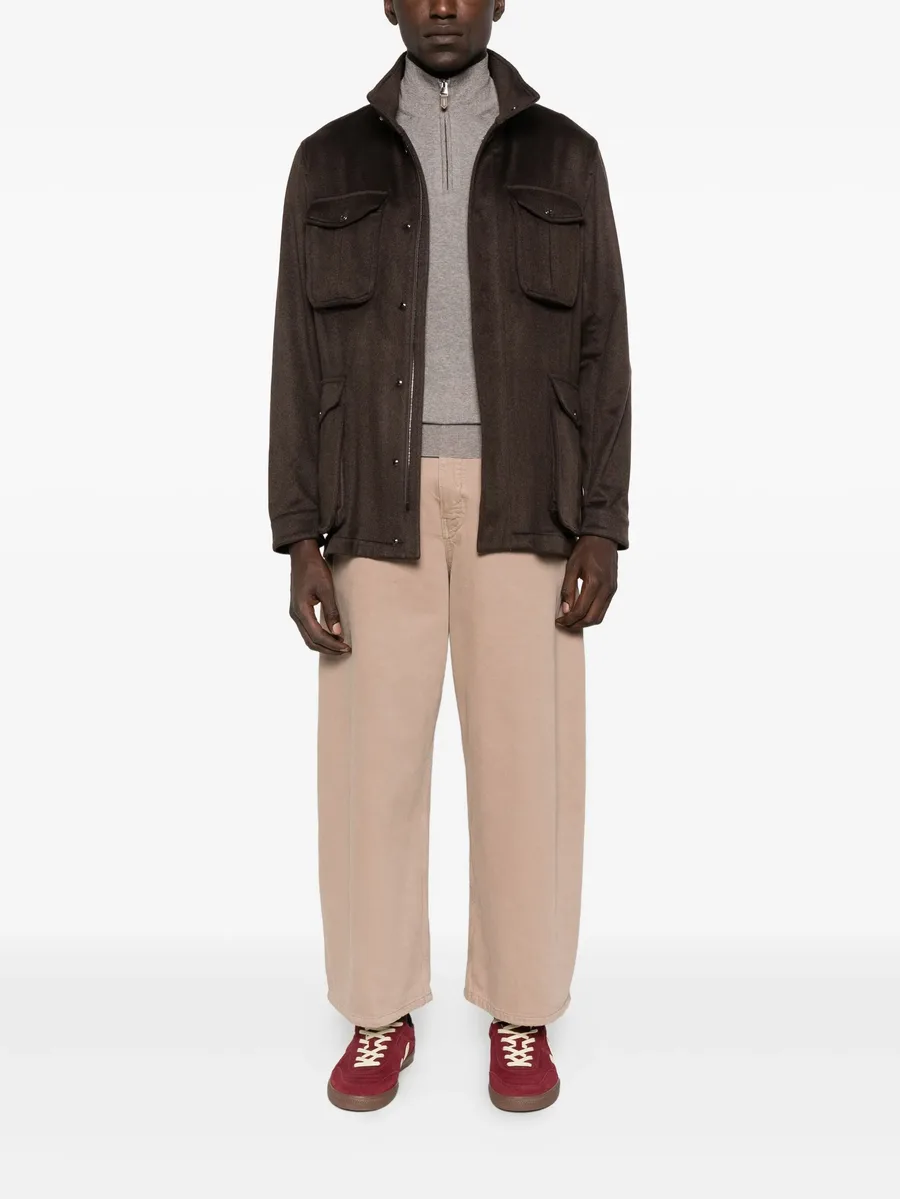 high-neck zip-up sweater 3
