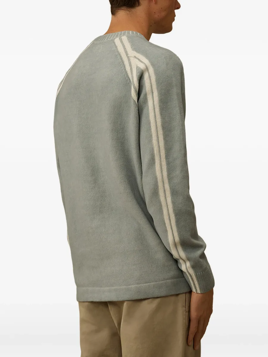 stripe-detail crew-neck sweater 7