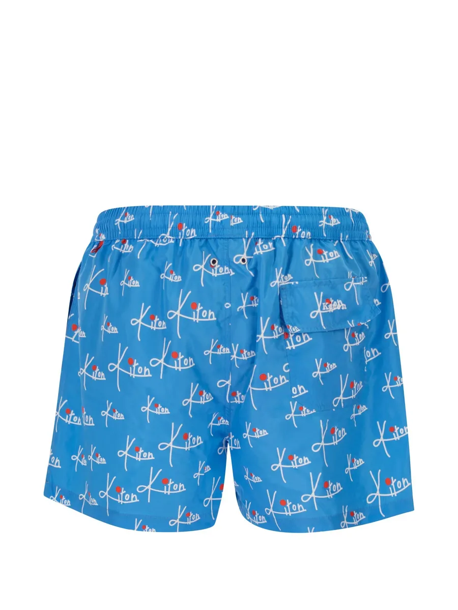 patterned swim shorts 4