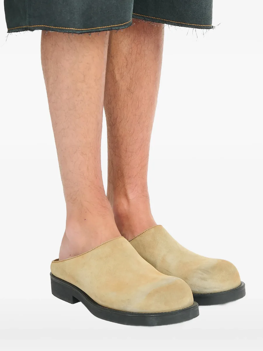 Biker washed suede mules 12