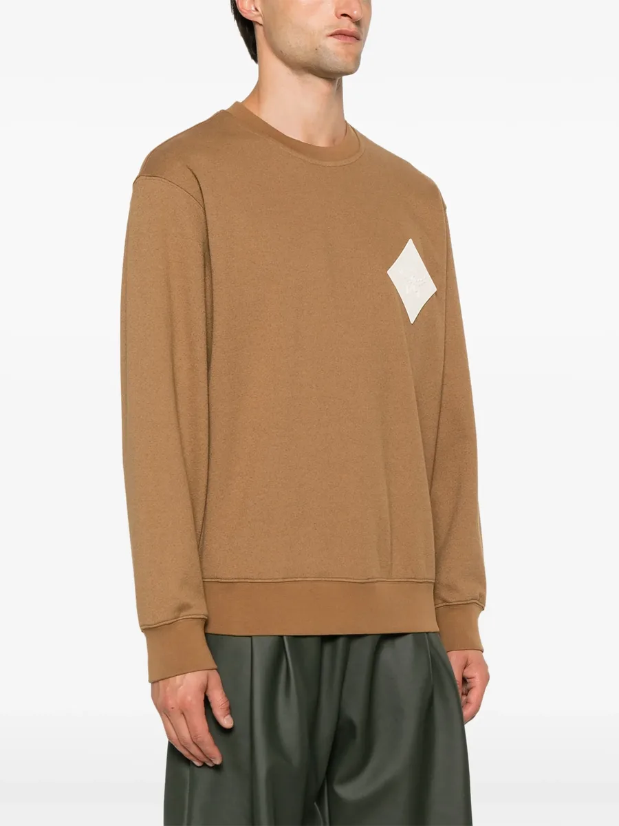 logo-patch bouclé sweatshirt 5