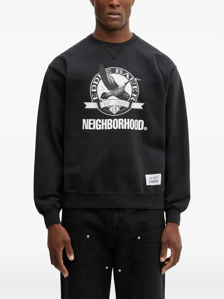 graphic crew-neck sweatshirt 1