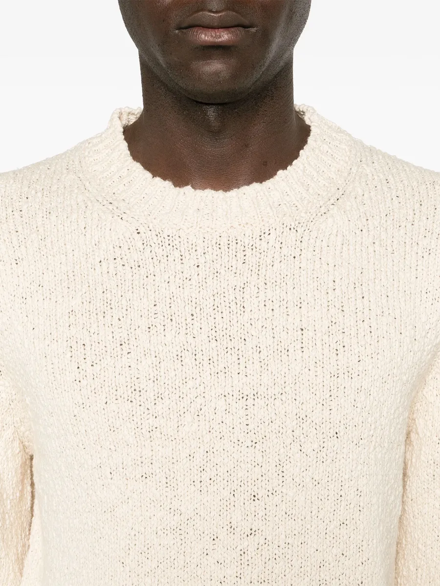 crew-neck cotton jumper 10
