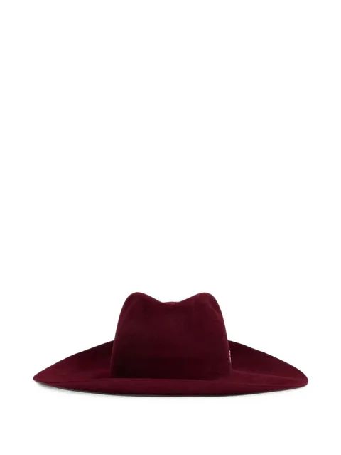 wide-brim wool hat