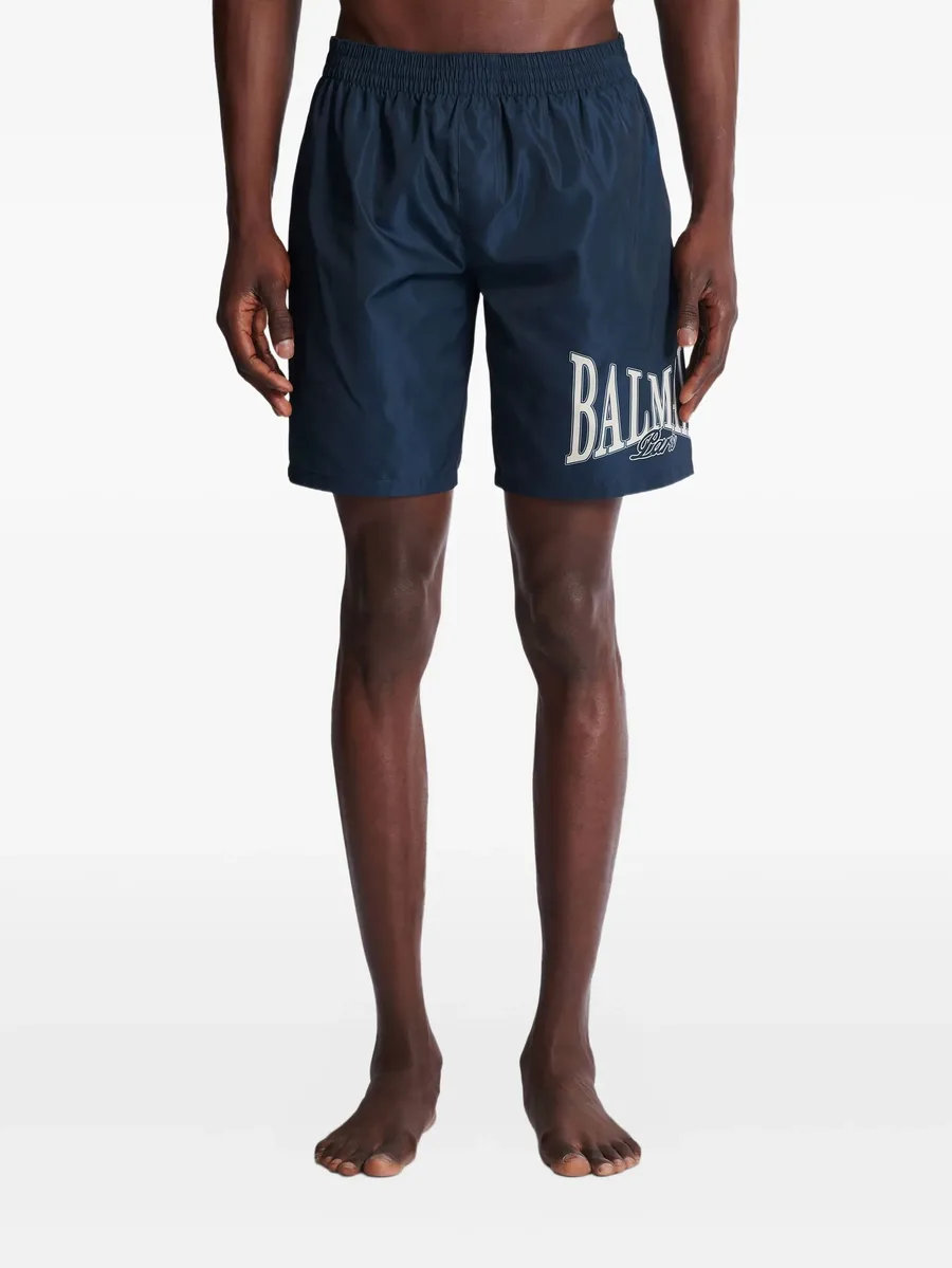 College-logo swim shorts 5