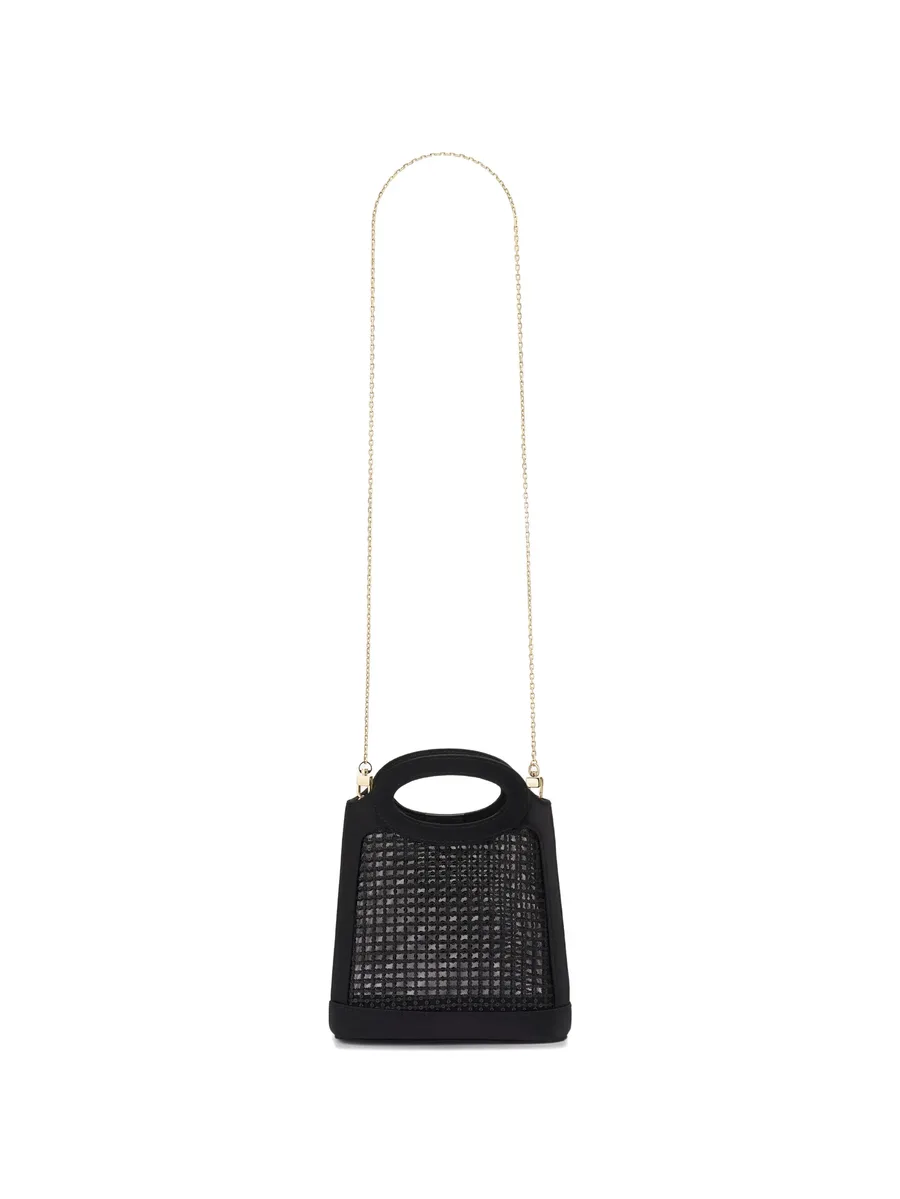 mini Aura sequined-mesh tote bag 11