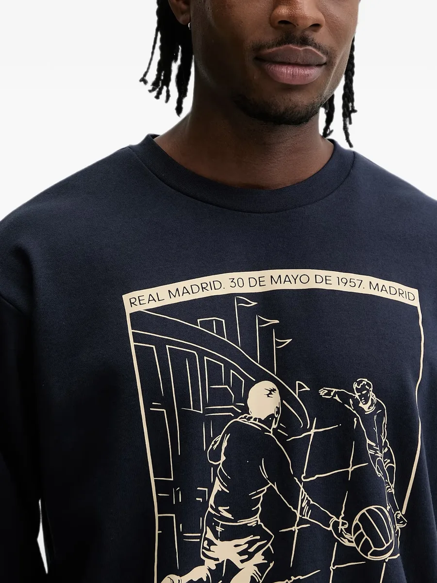 толстовка Real Madrid Heritage с принтом 7