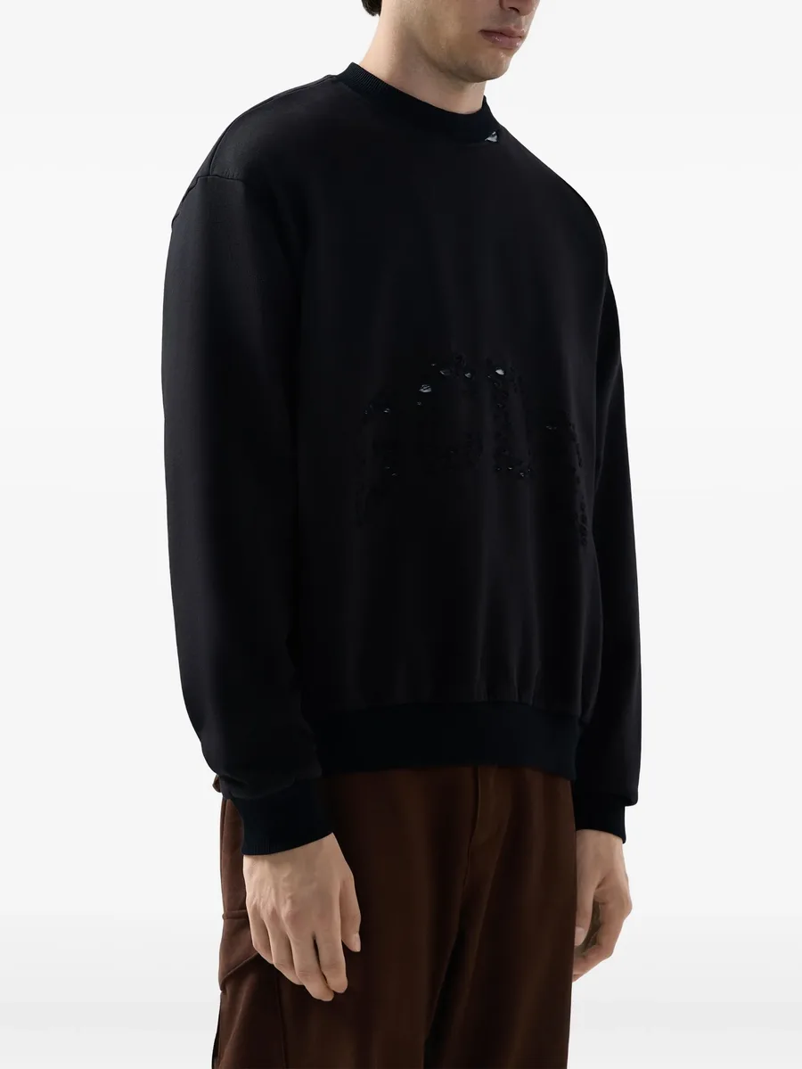 distressed-effect sweatshirt 8