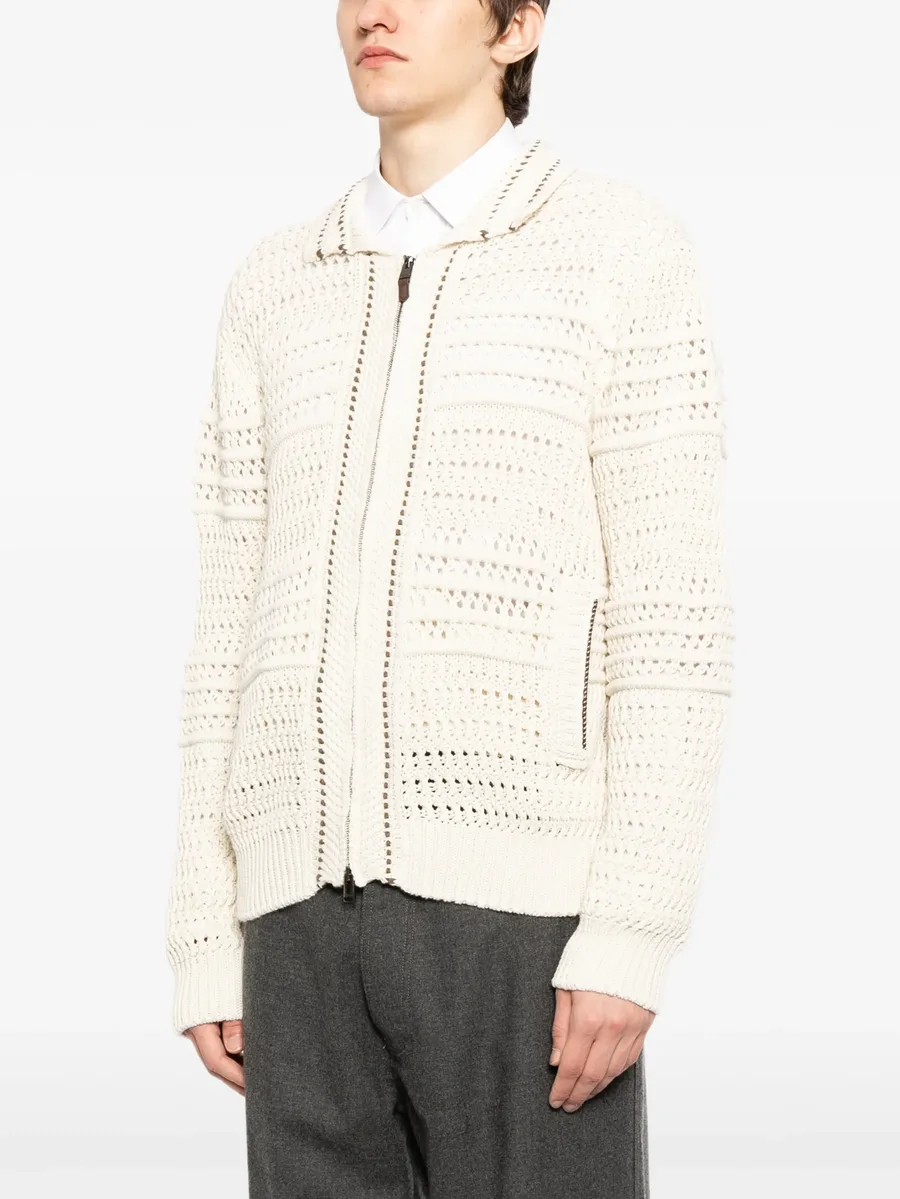 zip knitted cardigan 6