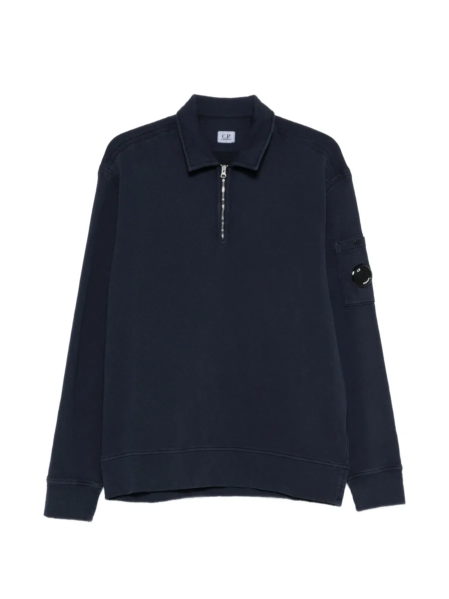 zip-fastening pocket sweatshirt 1