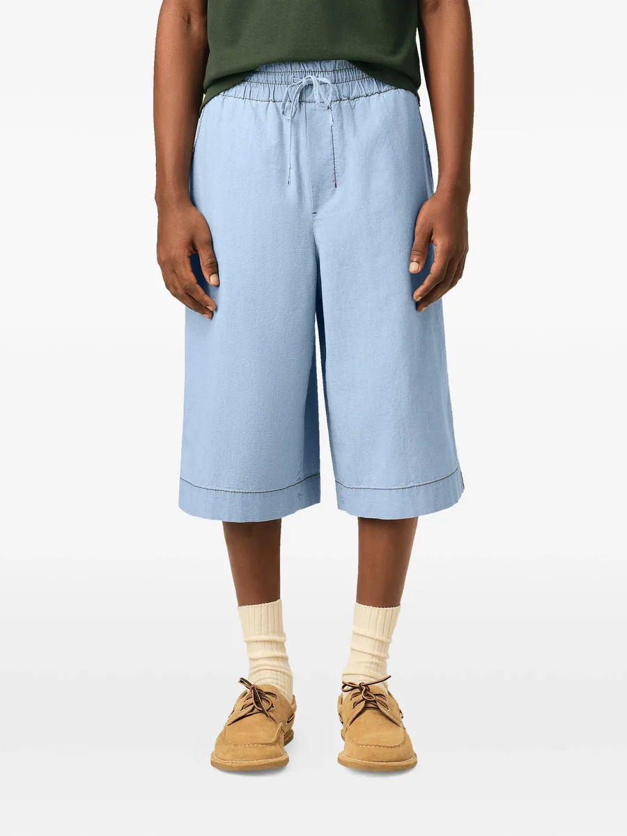 cotton elasticated large bermuda shorts 8