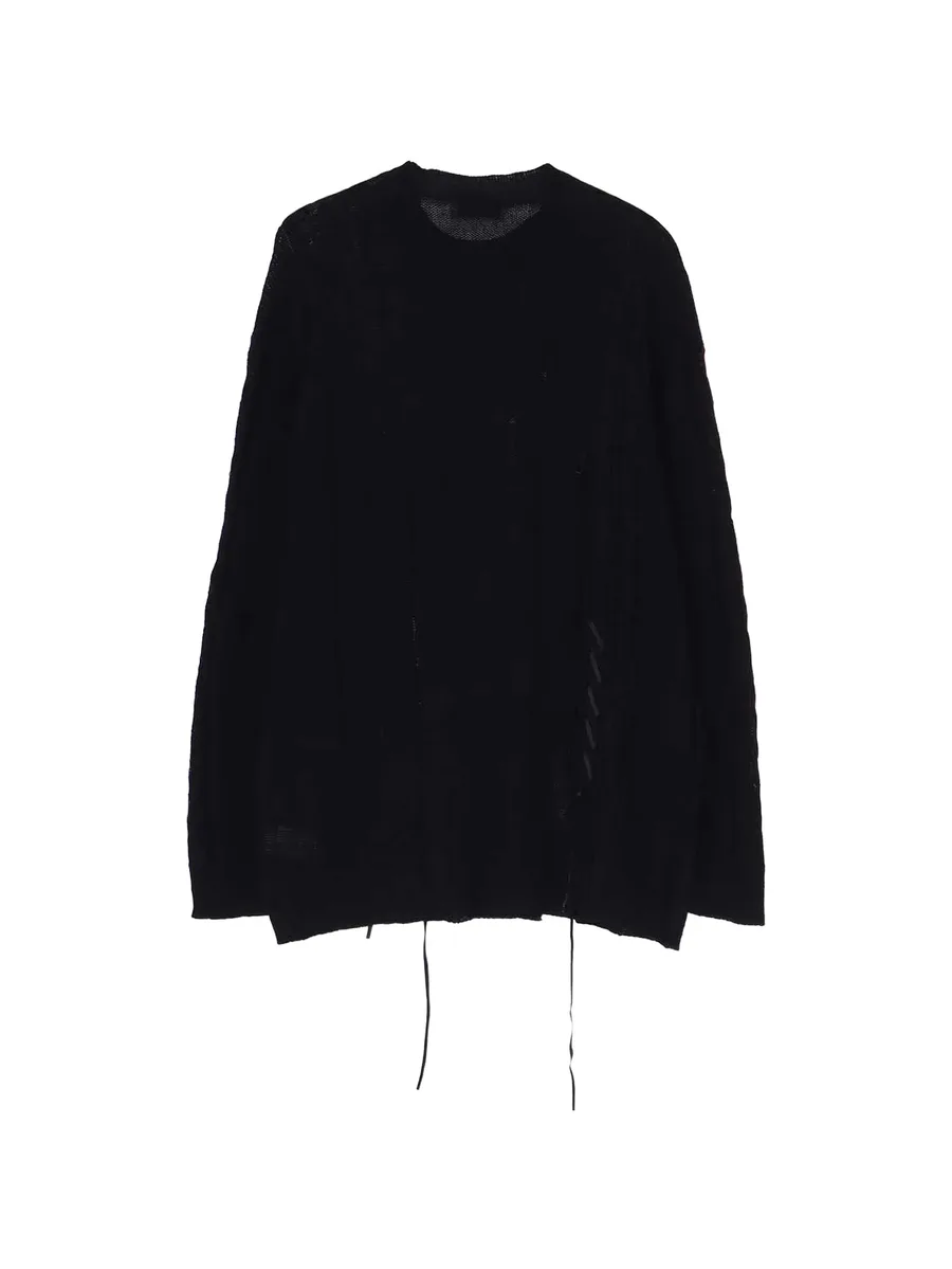 distressed crew-neck sweater 5