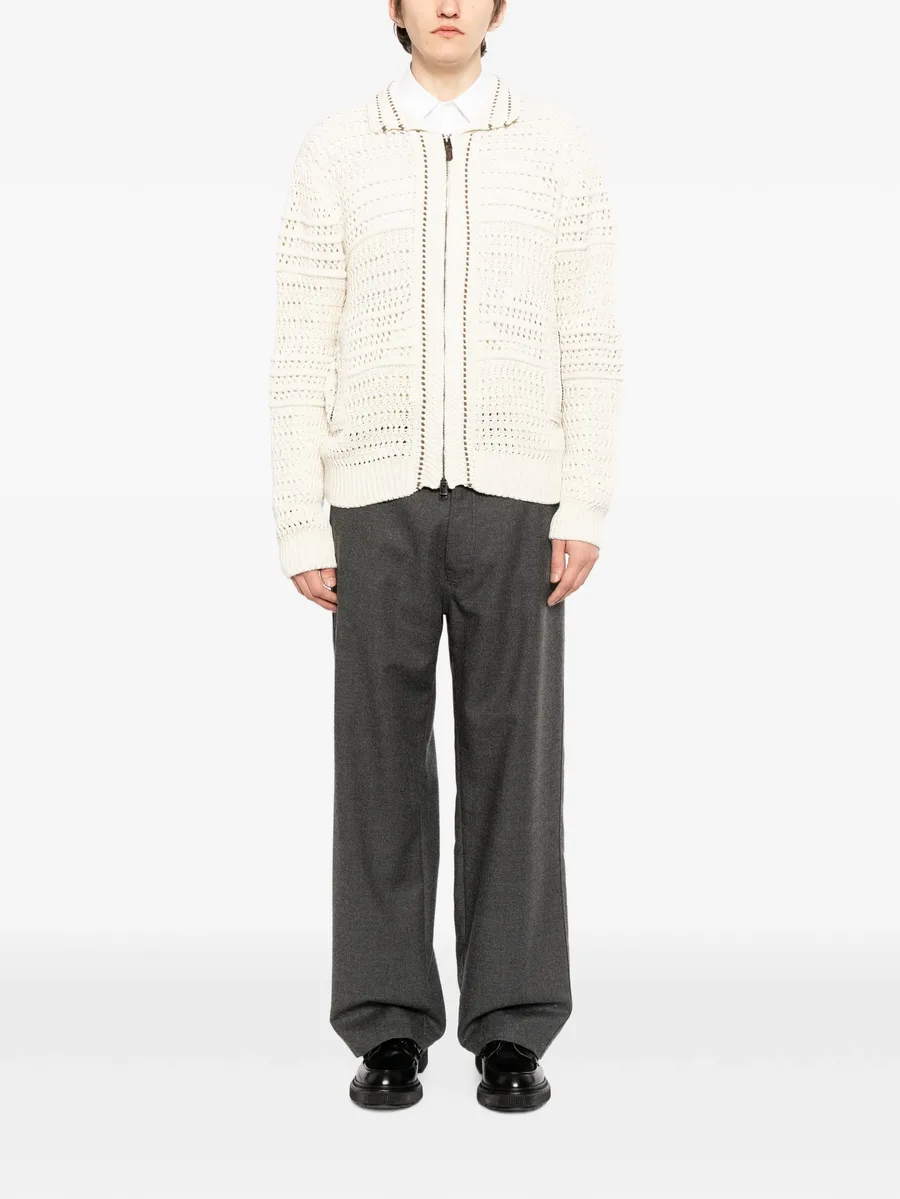 zip knitted cardigan 4