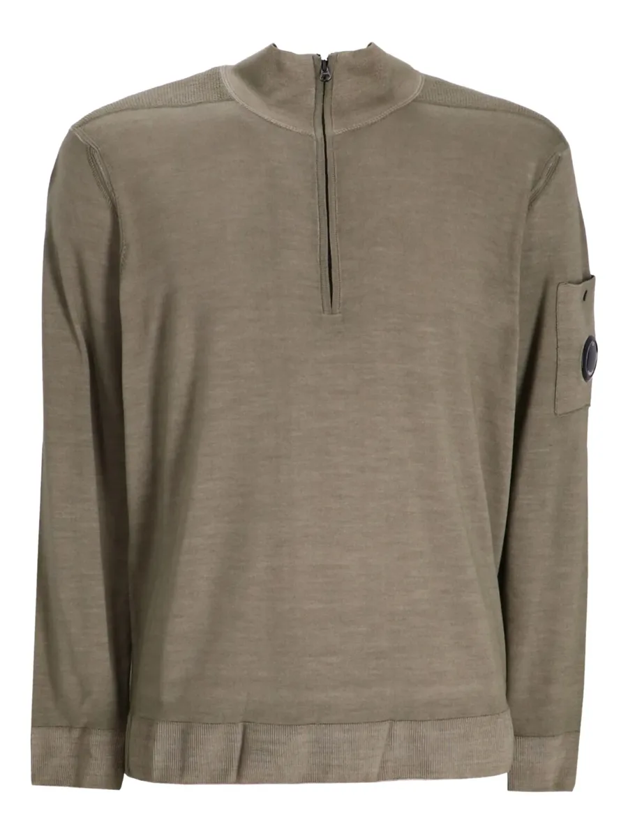 half-zip lens-pocket sweater 2