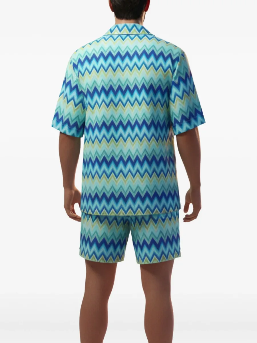 nylon swimsuit with zigzag print 7