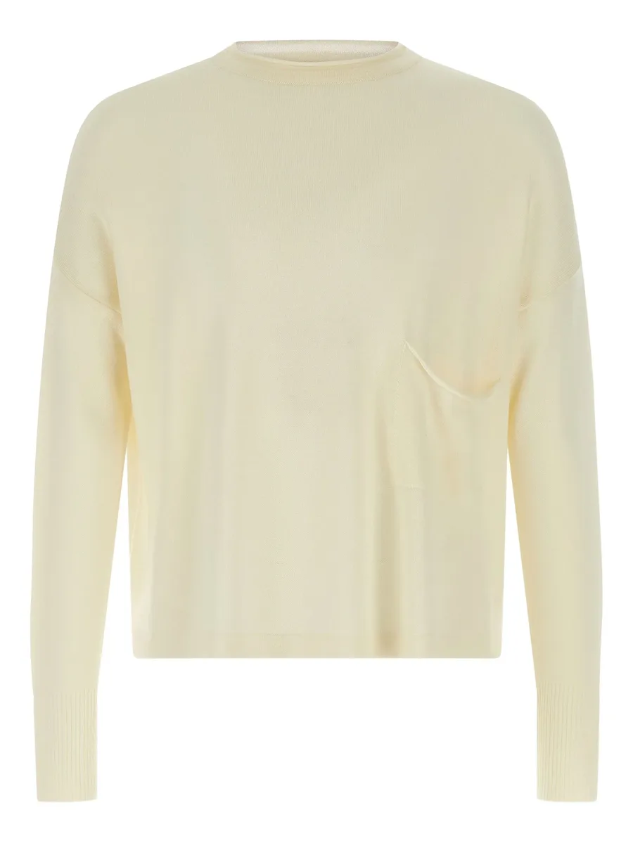 pocket round-neck sweater 1