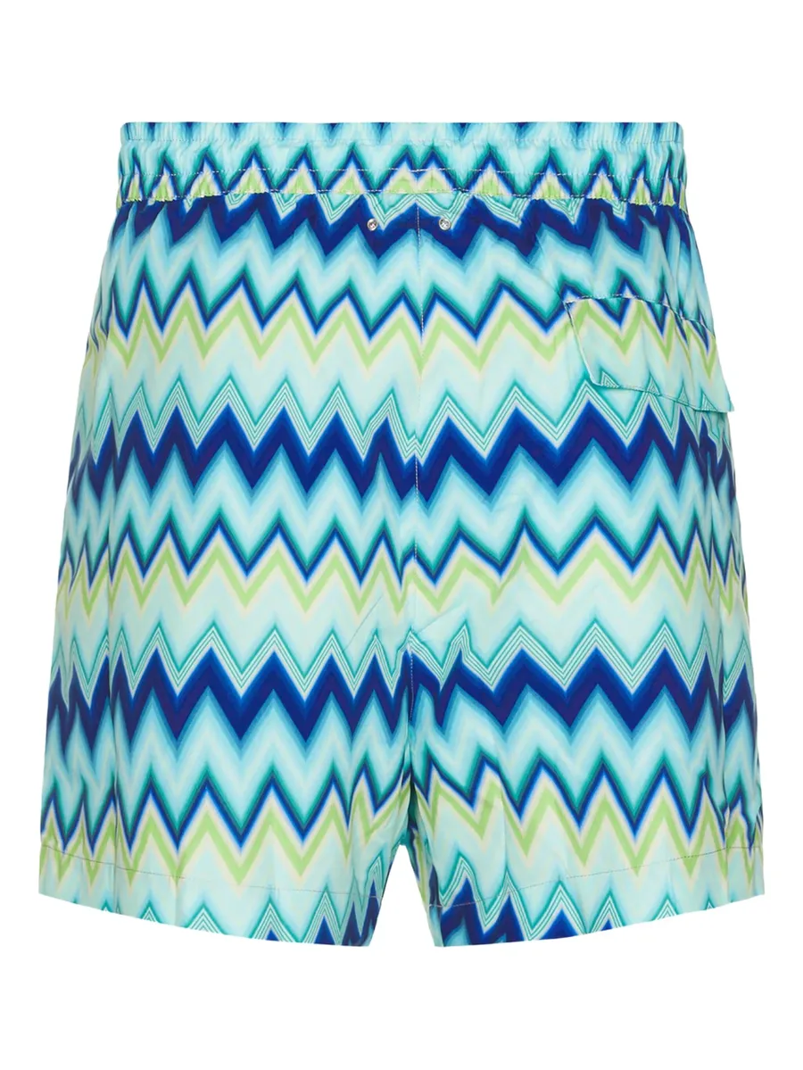nylon swimsuit with zigzag print 5