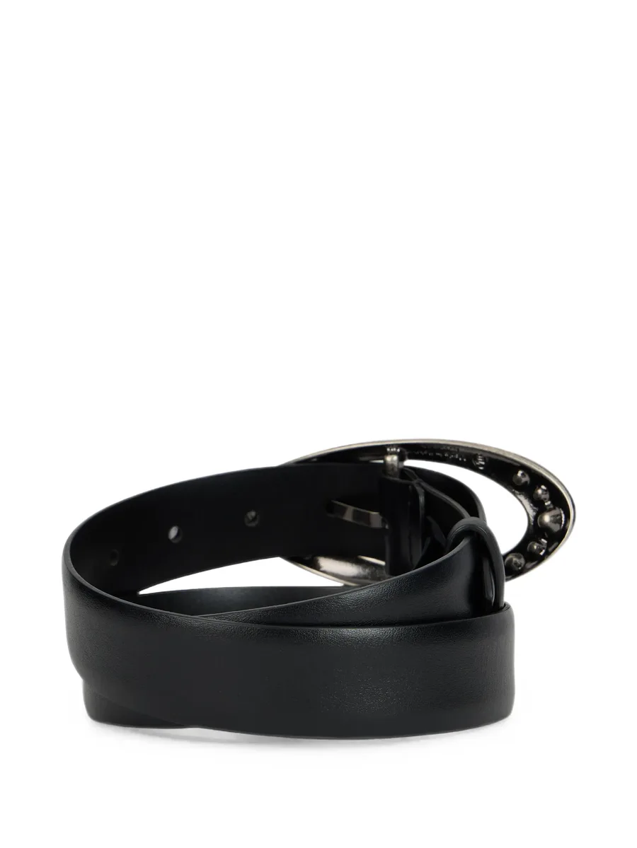 crystal-embellished oval-buckle belt 2