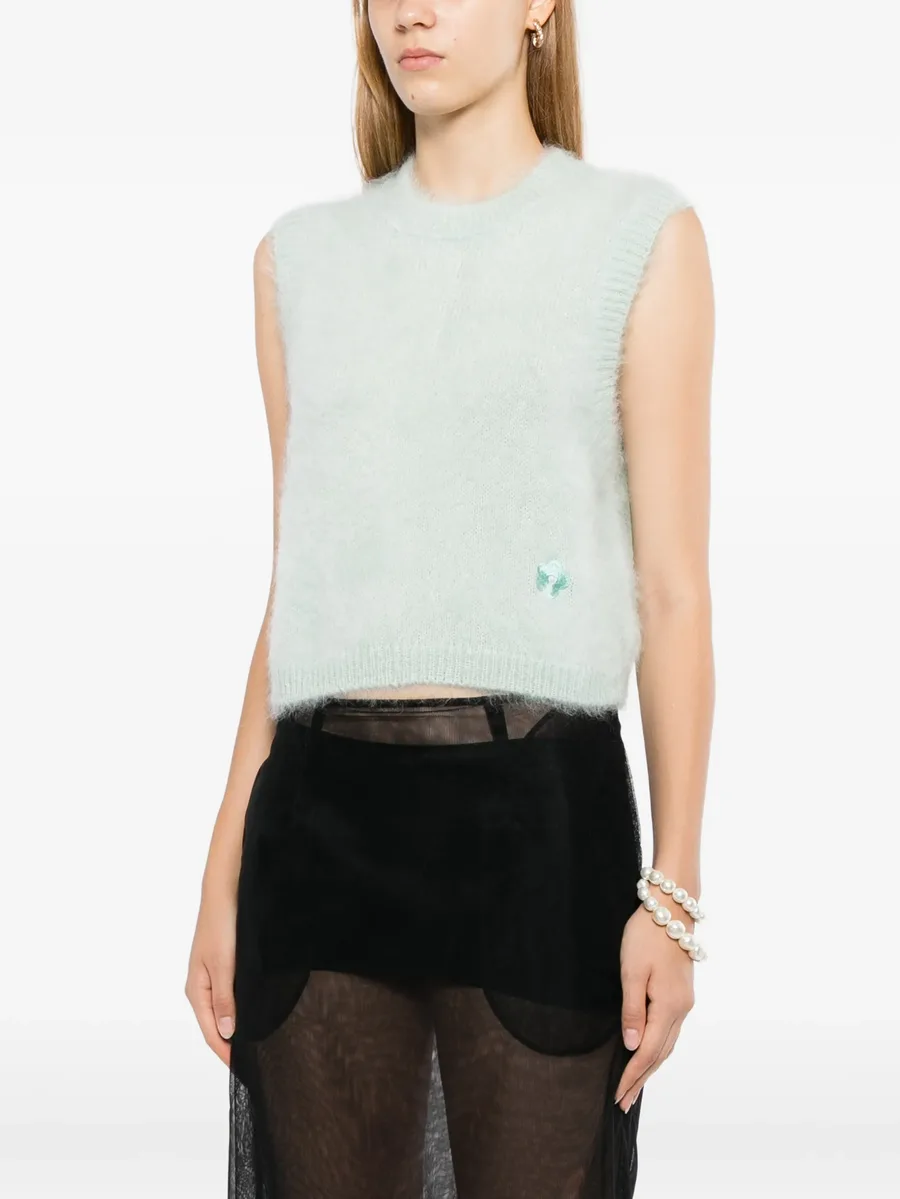 fuzzy-knit sleeveless top 2