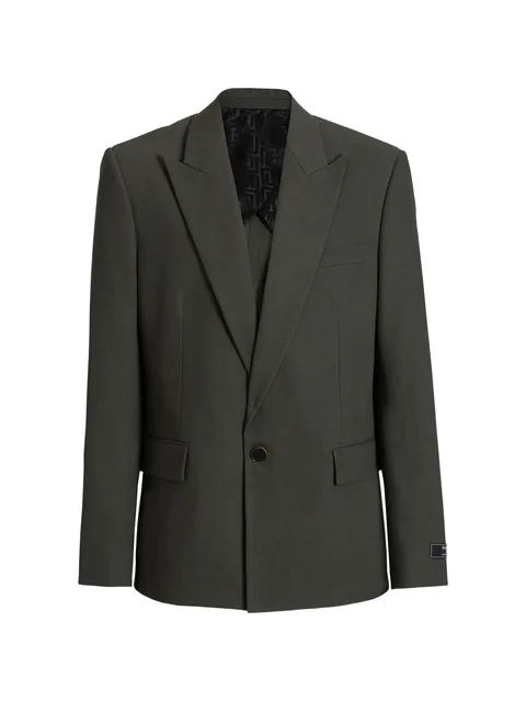 cotton twill 1-button jacket