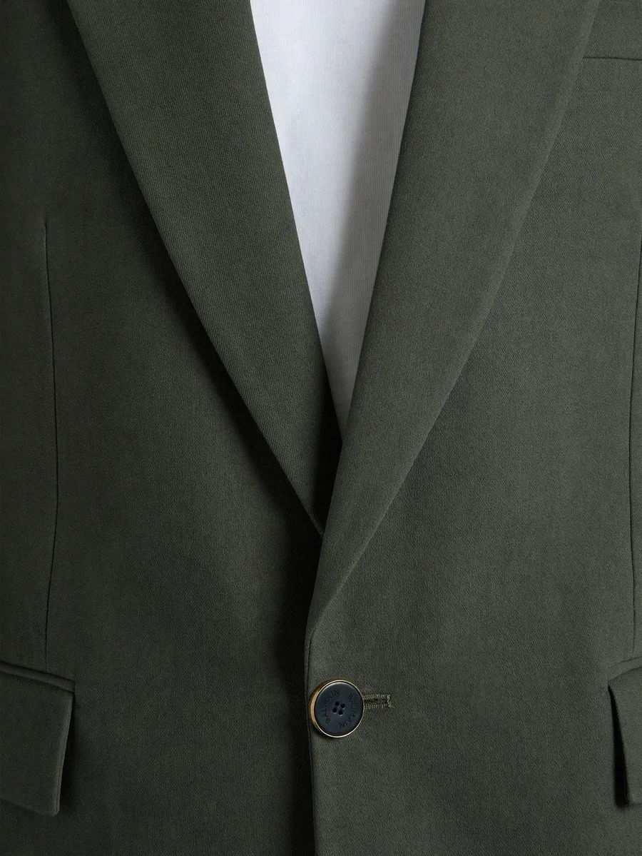 cotton twill 1-button jacket 9