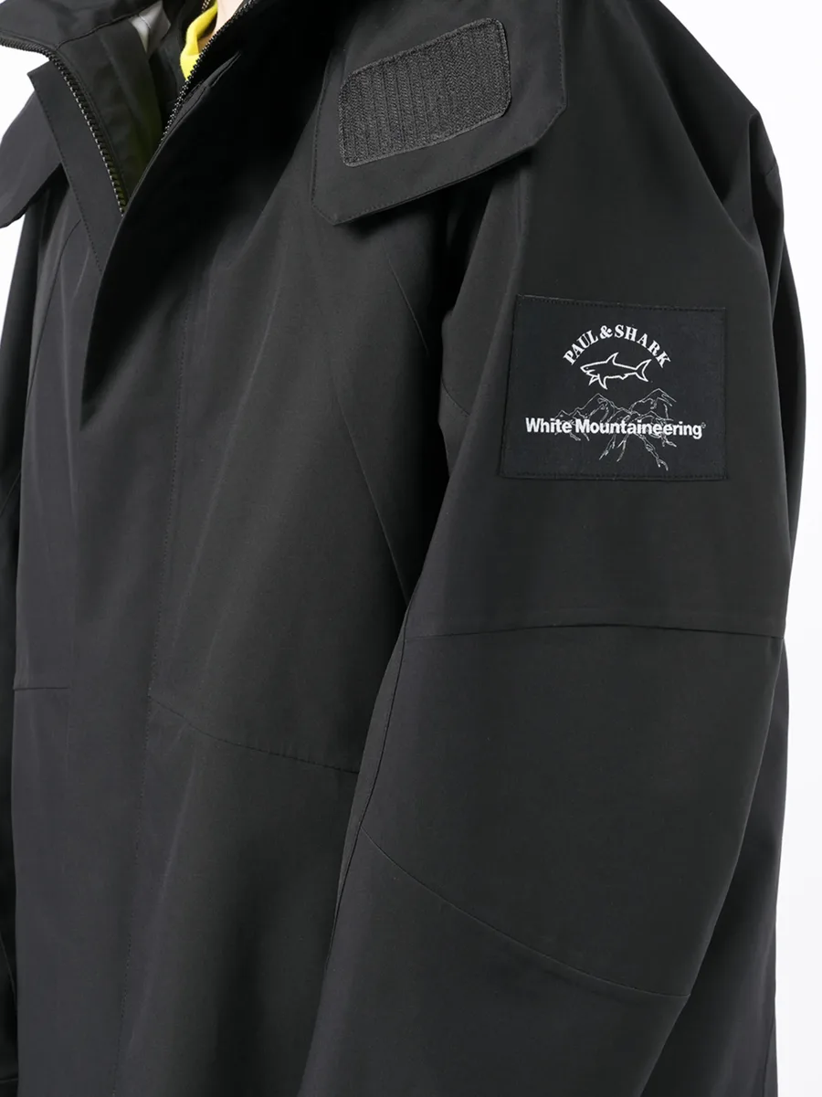 logo-patch hooded jacket 9