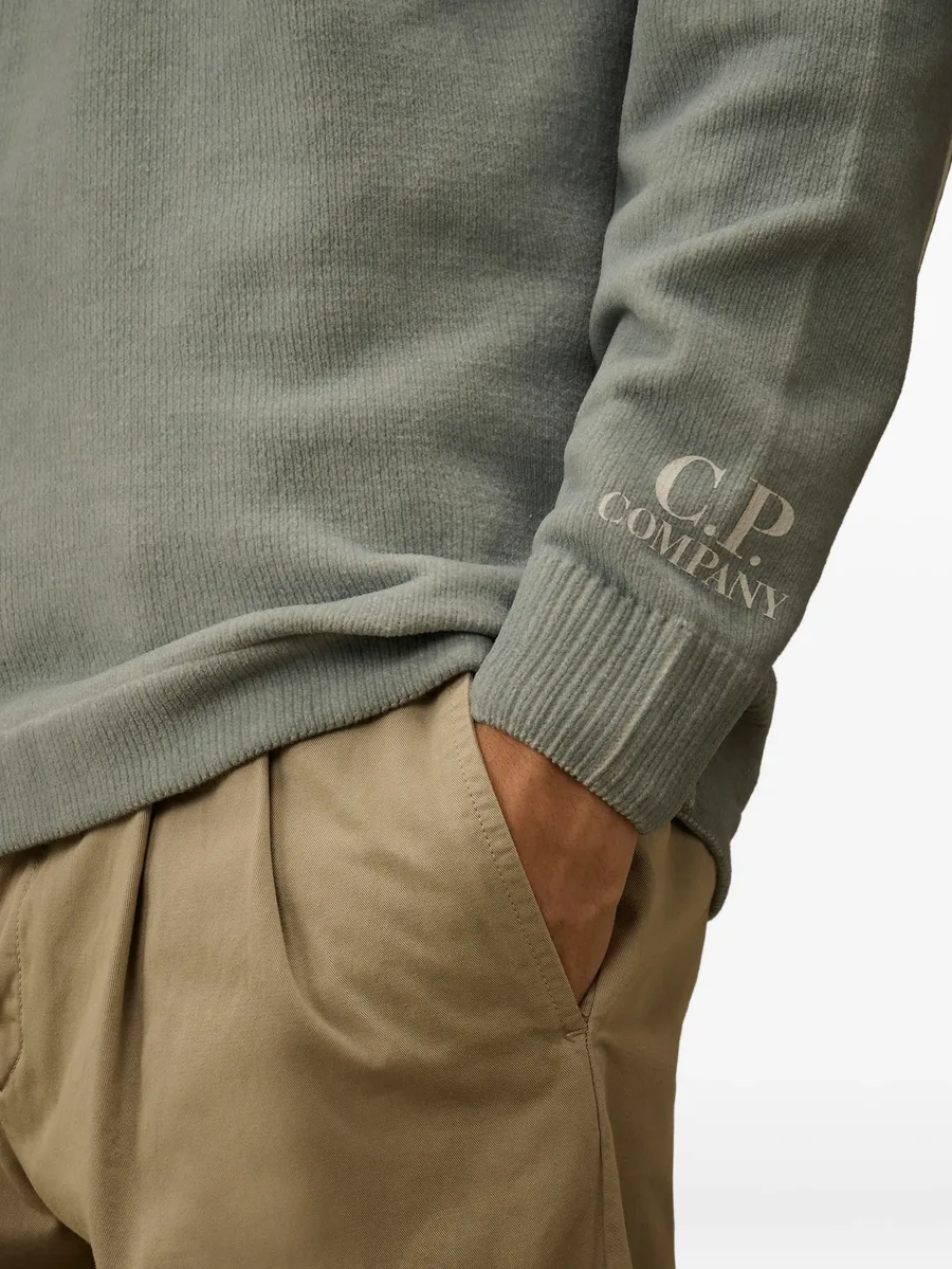 stripe-detail crew-neck sweater 9