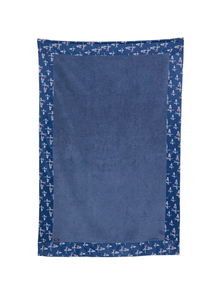 logo print beach towel 1