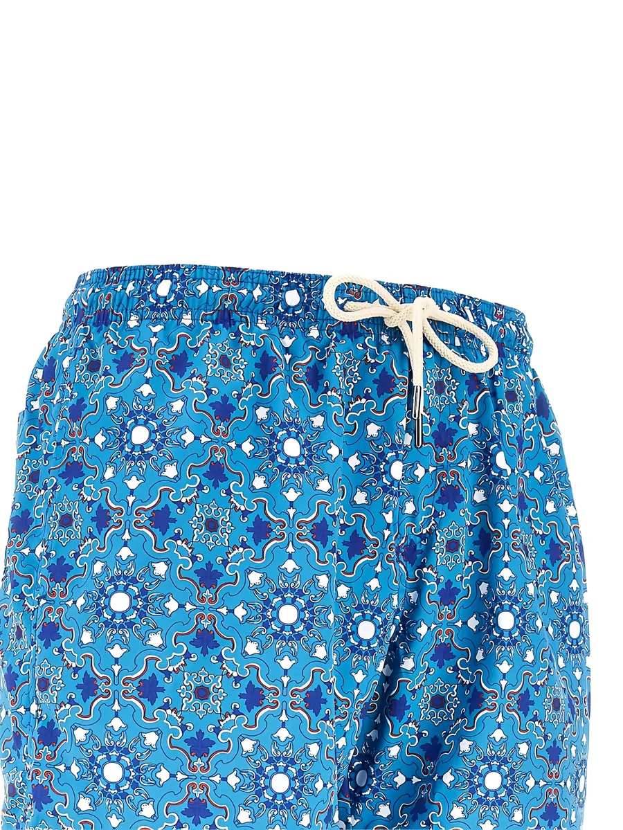 Rapallo tile-print swim shorts 3