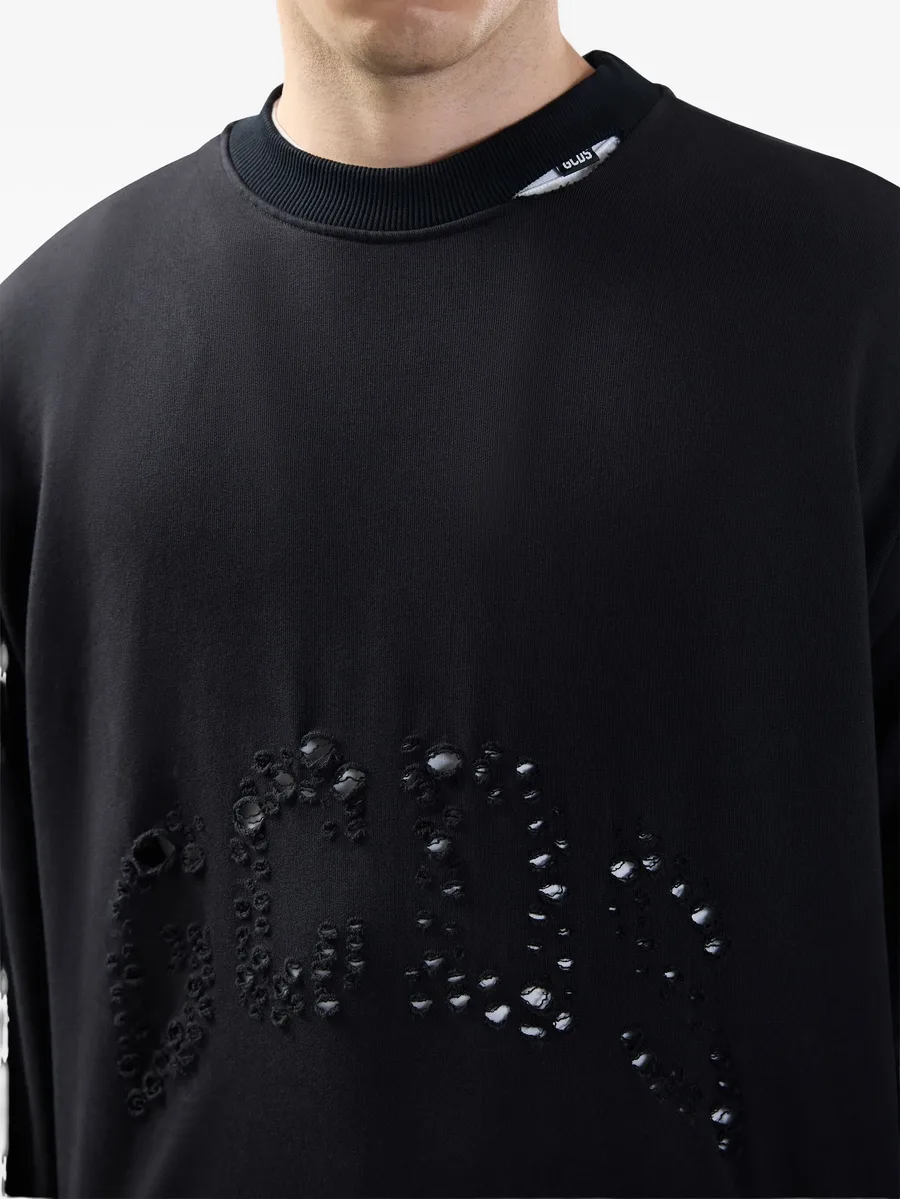 distressed-effect sweatshirt 9