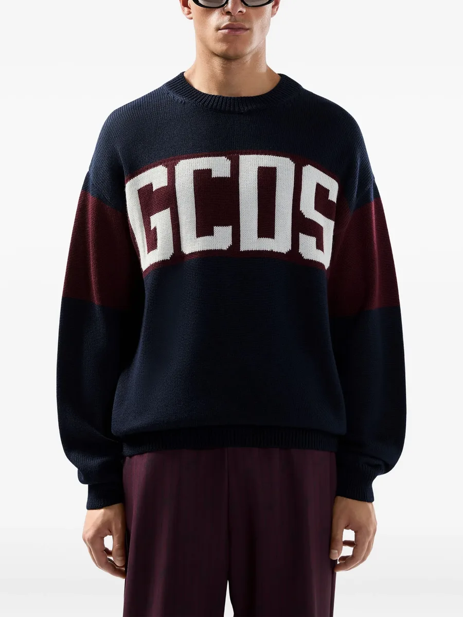 striped logo-detail sweater 6