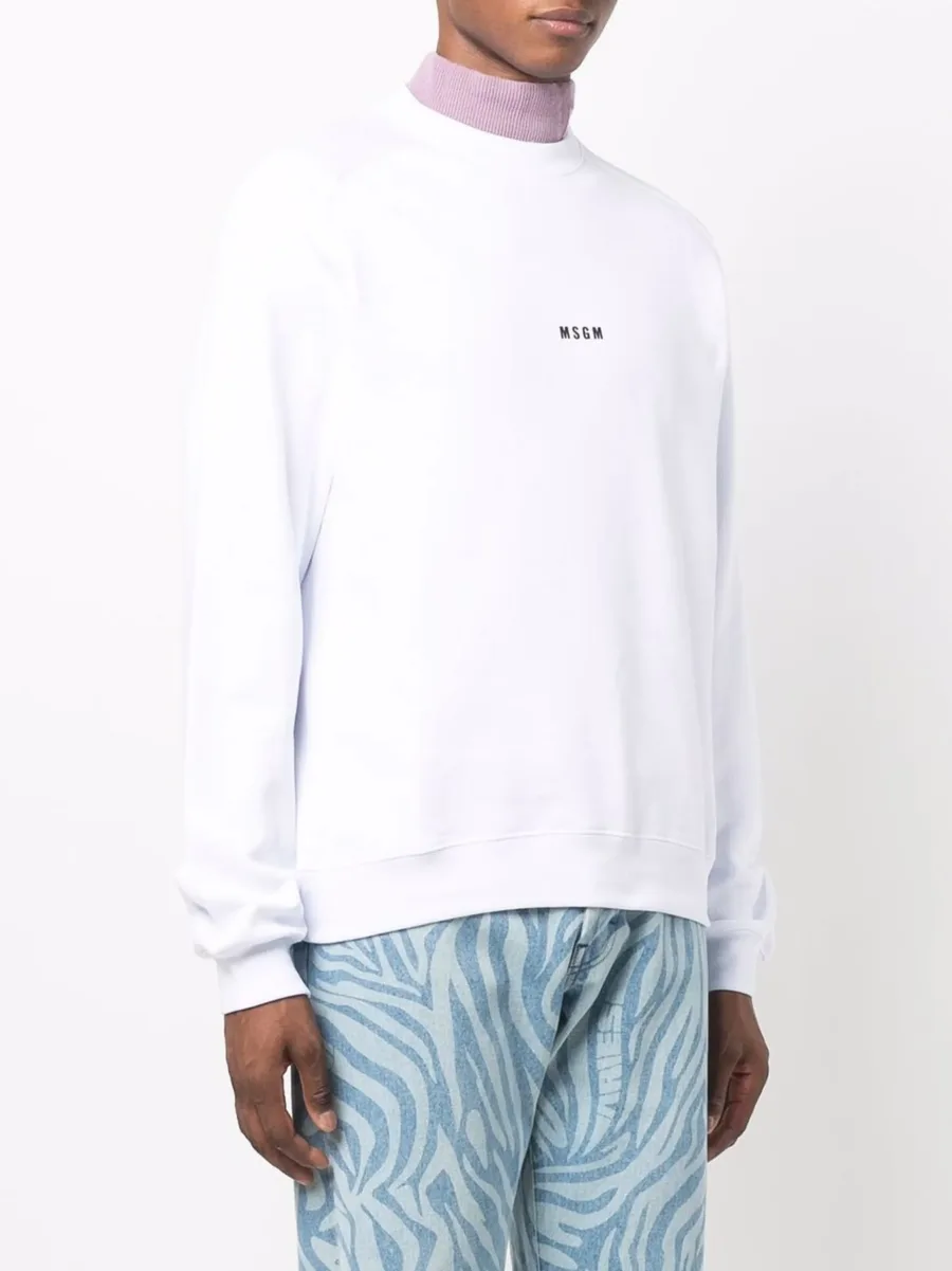 logo-print cotton sweatshirt 5
