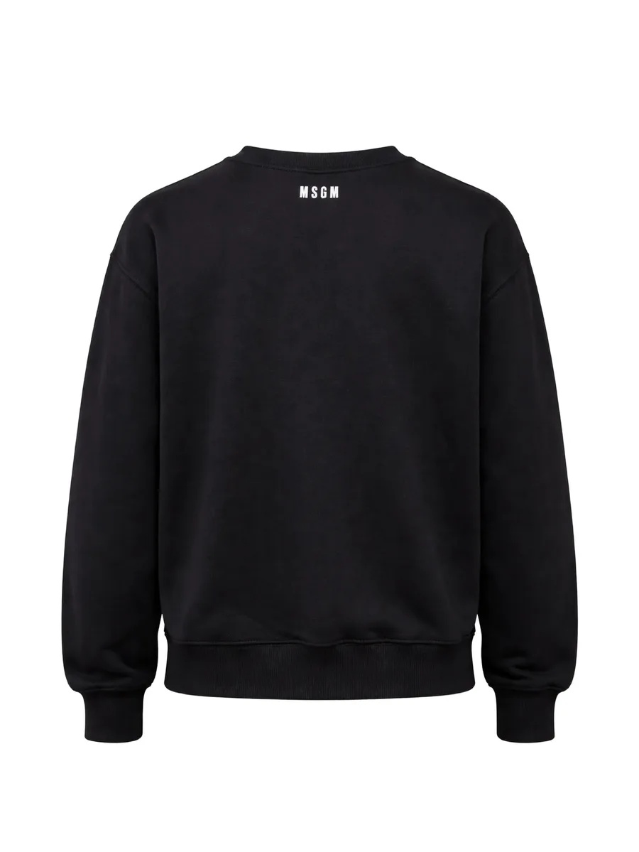 logo crew neck sweater 3
