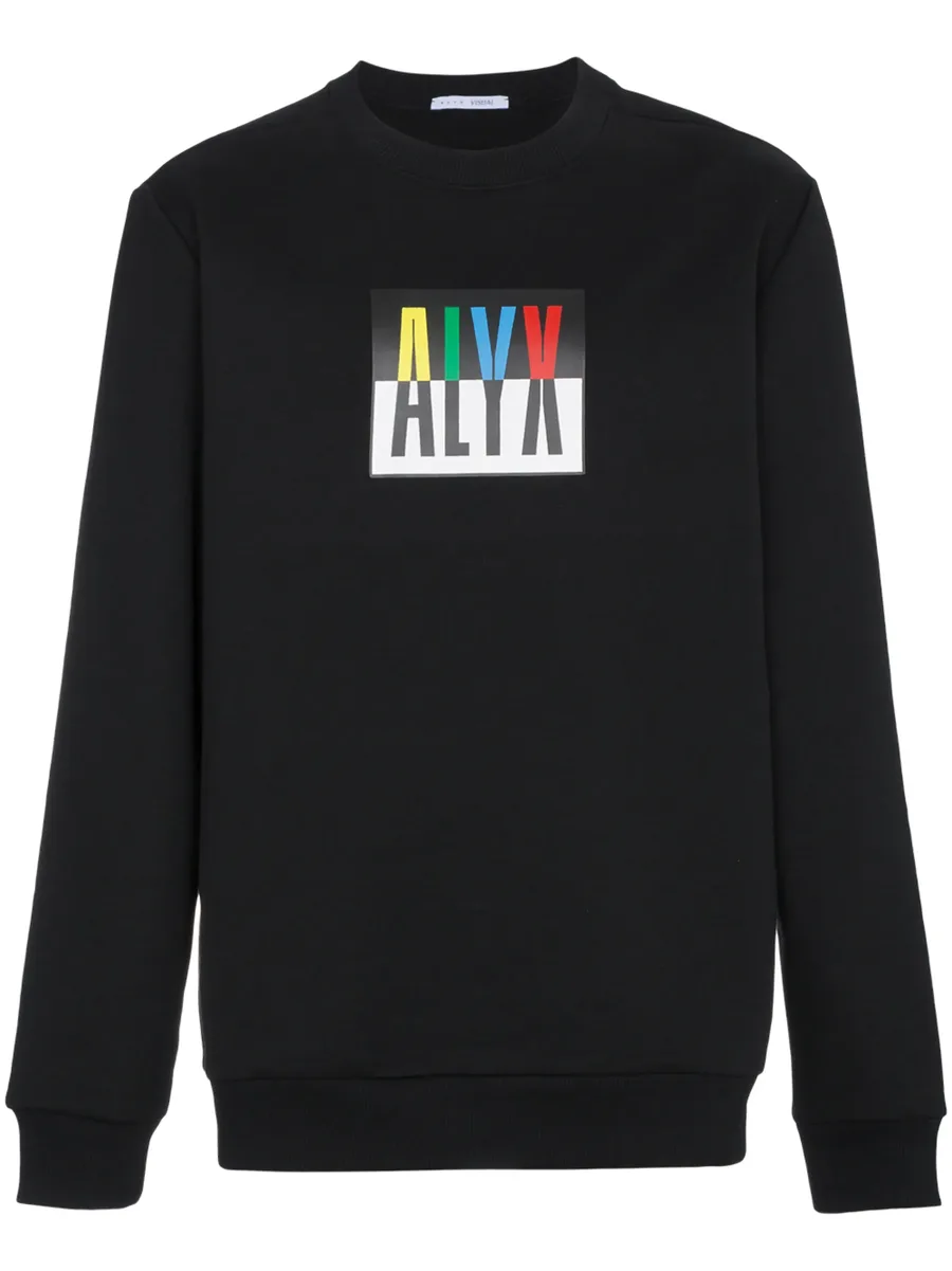 Logo crew neck sweatshirt 1