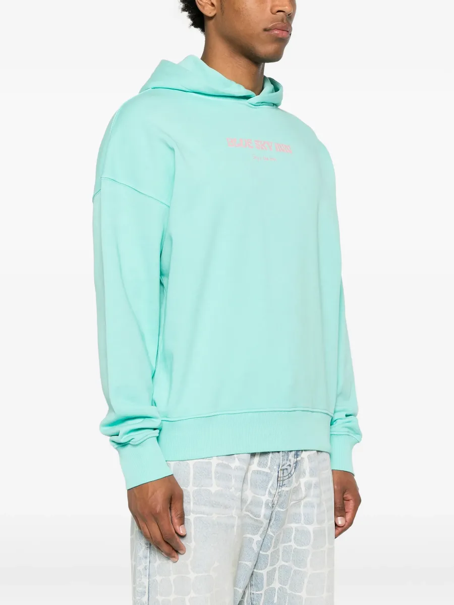 graphic-print cotton hoodie 7