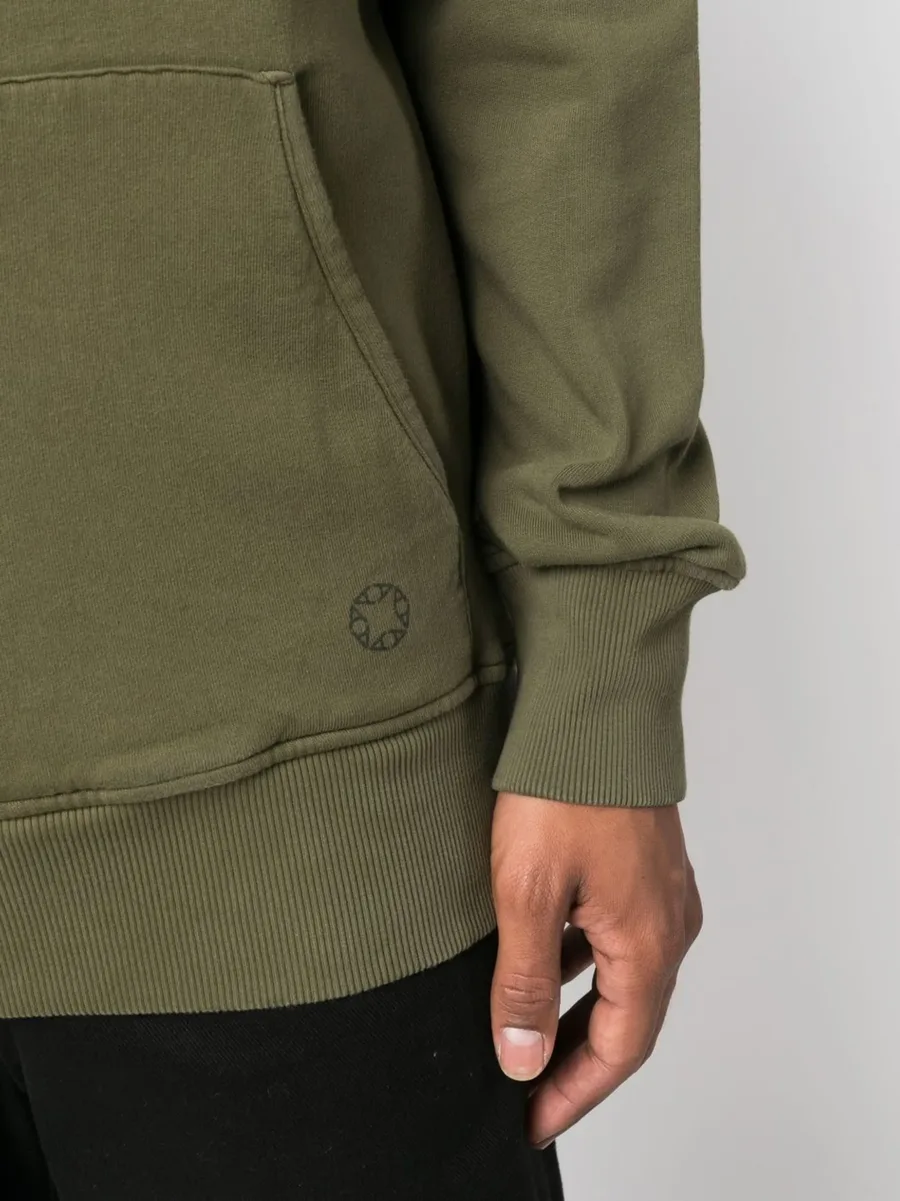 logo-print cotton hoodie 11
