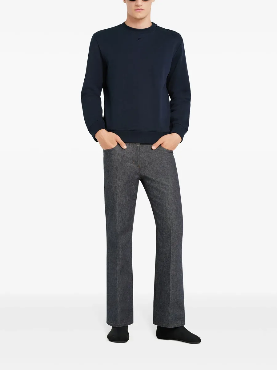 buttoned fleece sweatshirt 3