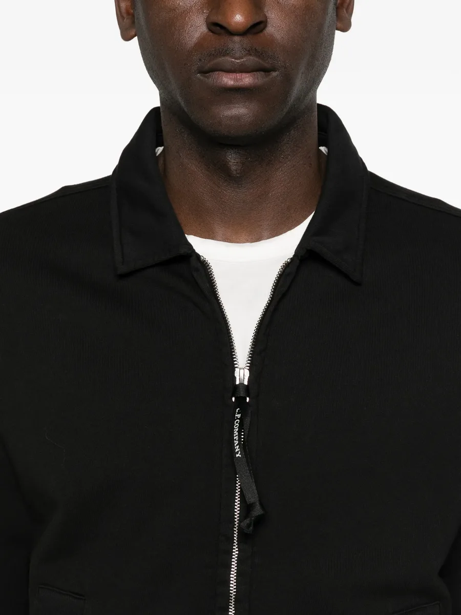 zip-fastening lens-detail sweatshirt 10