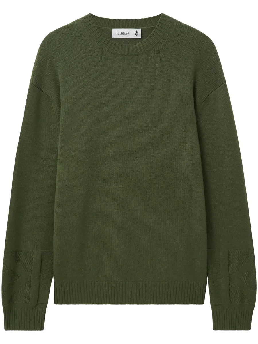round-neck cashmere jumper 1