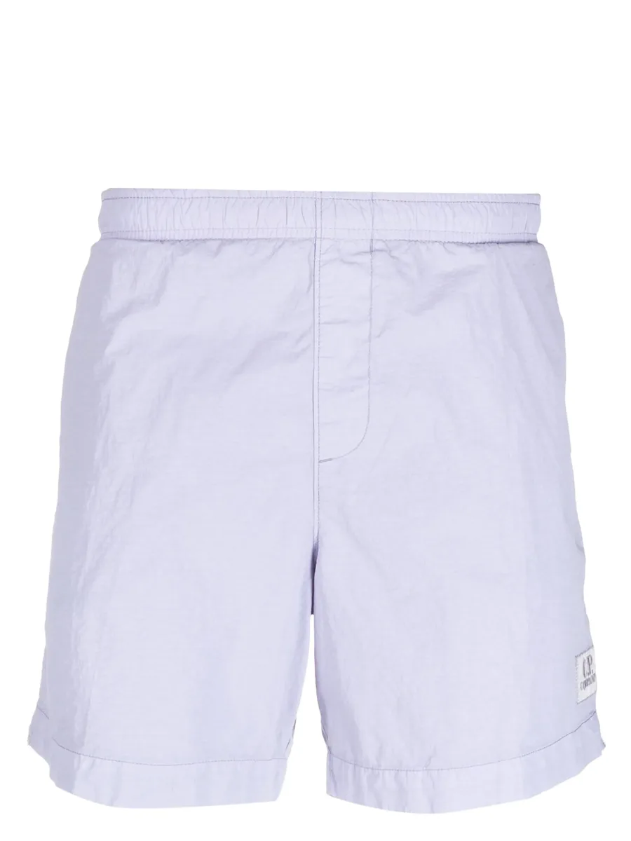 logo-patch elasticated-waist shorts 1