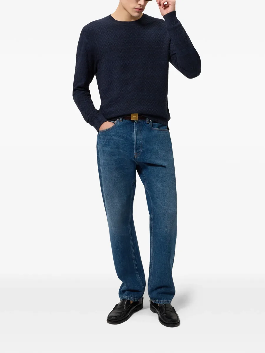 patterned crewneck jumper 3
