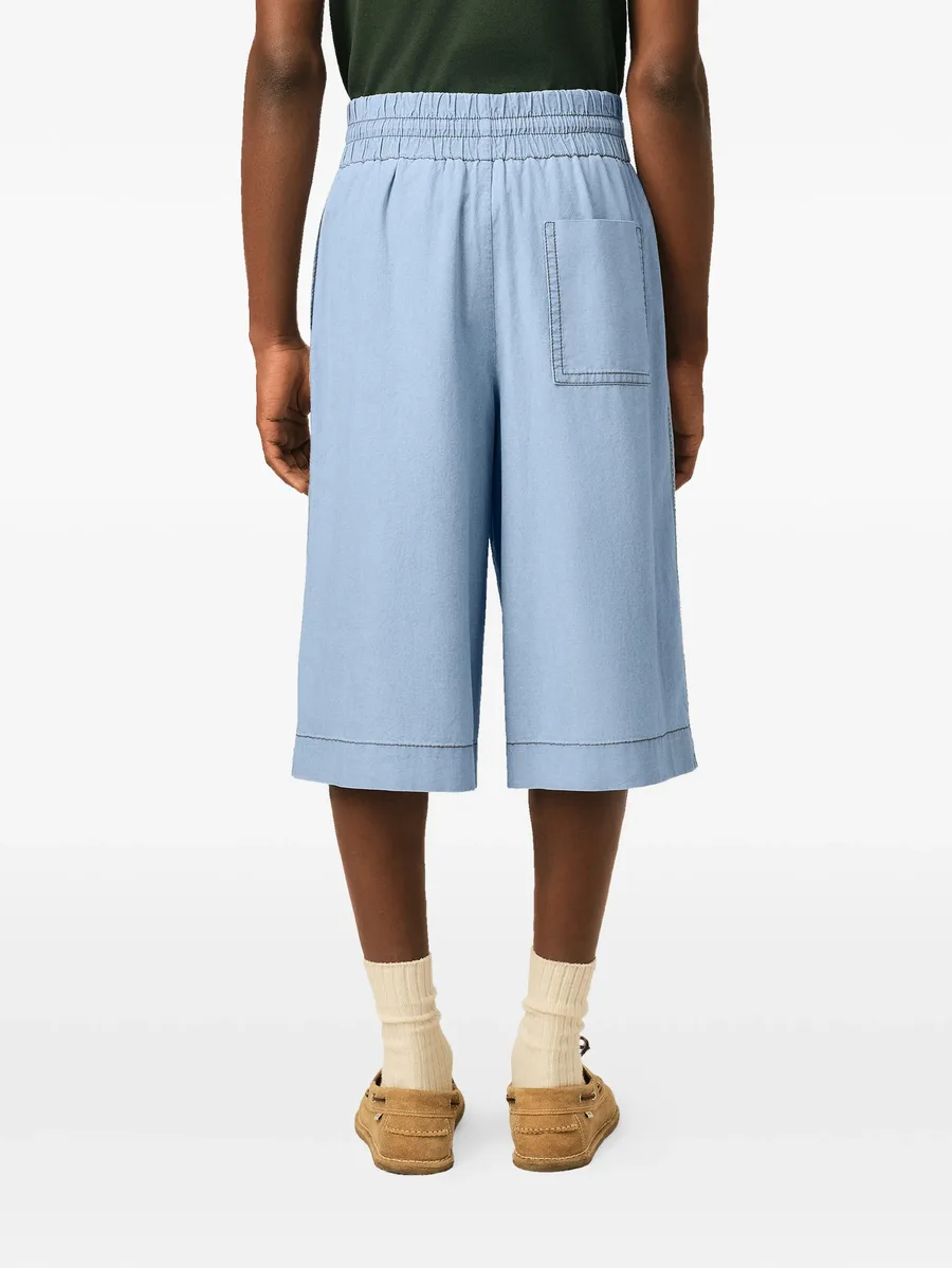 cotton elasticated large bermuda shorts 9