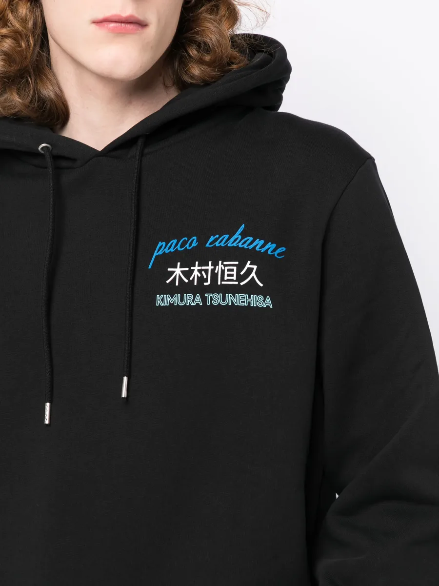 x Kimura Tsunehisa world-print hoodie 9