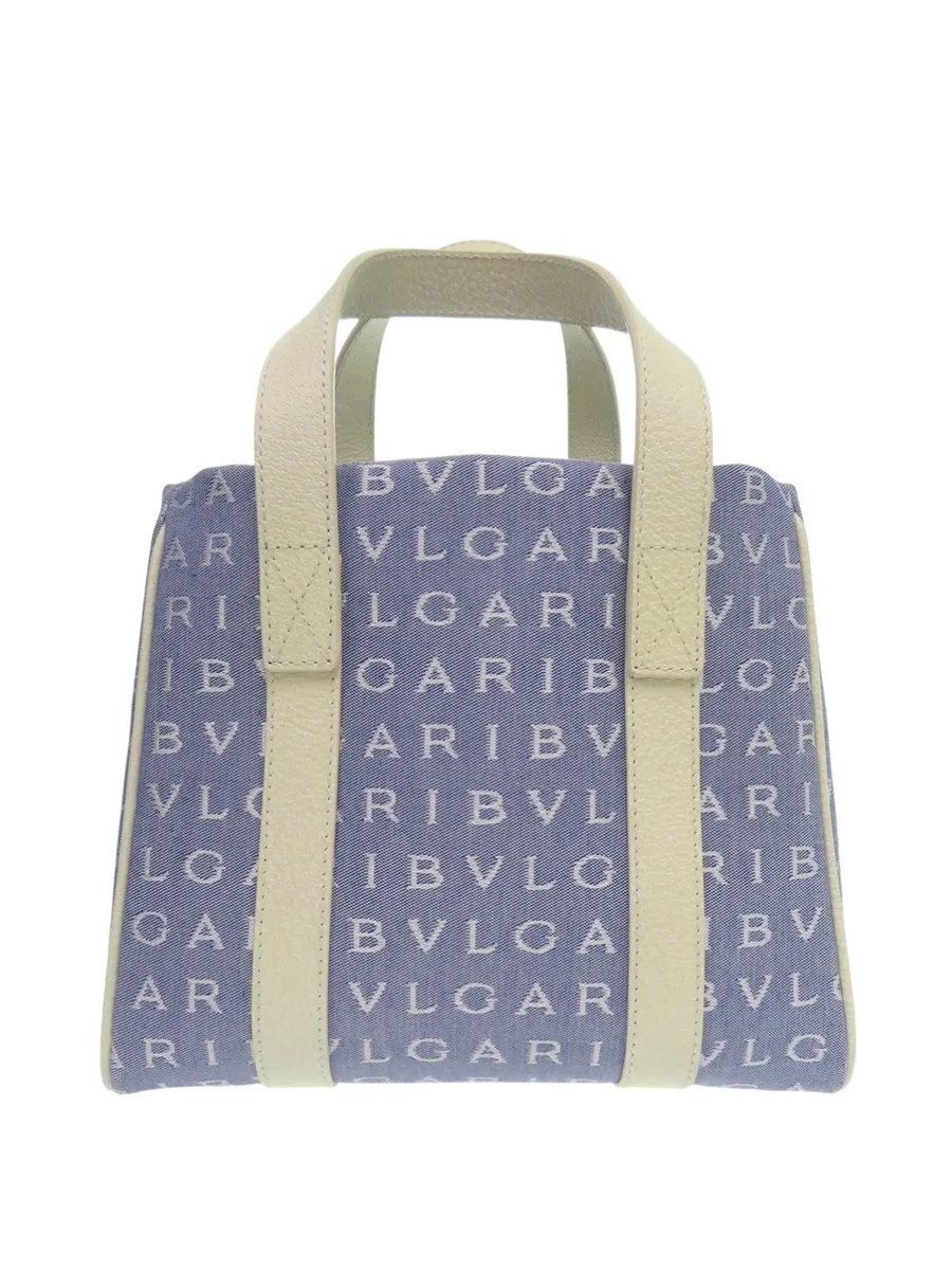 2000-2025 Mini Denim Logomania tote bag 5