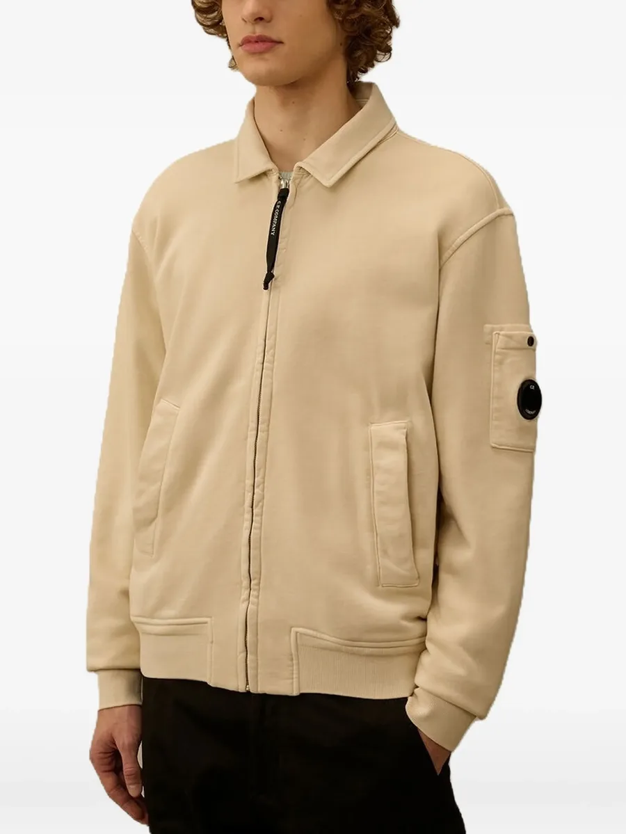 Lens-detail zip-up sweatshirt 6