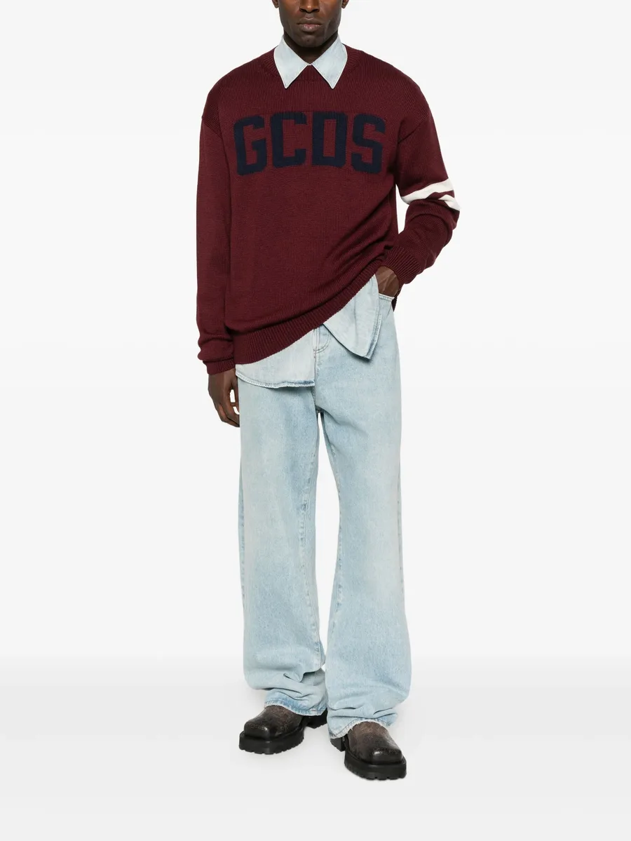 crew-neck stripe-detail sweater 3