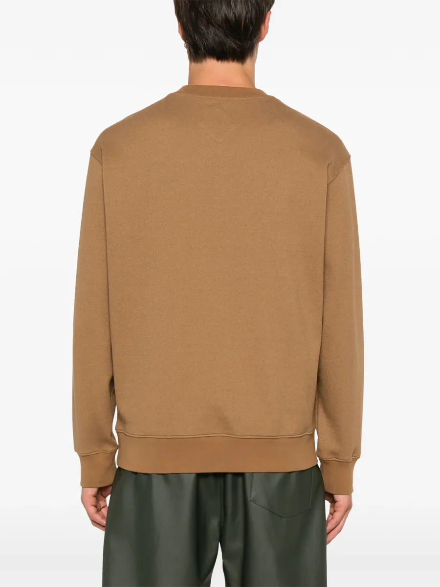 logo-patch bouclé sweatshirt 7
